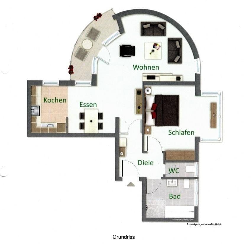 Pronájem bytu 2+1 71 m², Leverkusen-Wiesdorf, Severní Porýní-Vestfálsko Pronájem bytu 2+1 71 m², Leverkusen-Wiesdorf, Severní Porýní-Vestfálsko