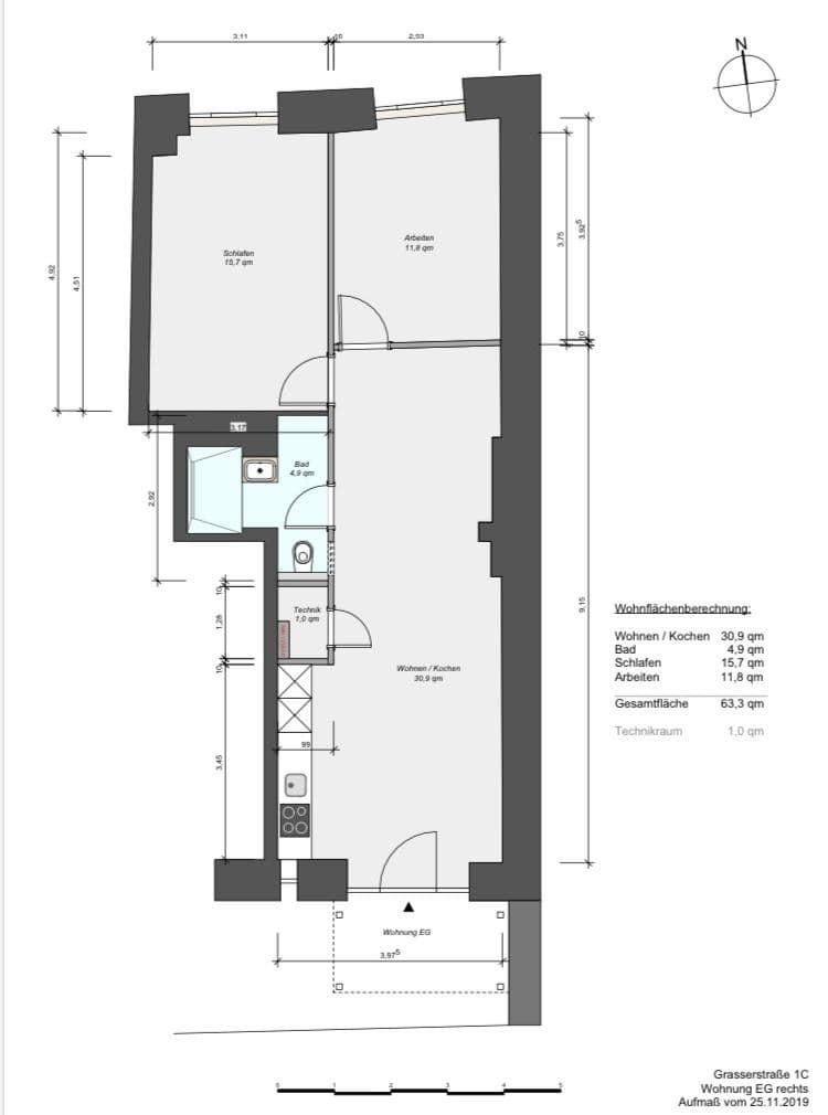 Prodej bytu 3+1 65 m², Grasserstrasse 1c, München, Bavorsko Prodej bytu 3+1 65 m², Grasserstrasse 1c, München, Bavorsko