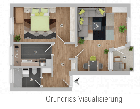 Pronájem bytu 2+1 53 m², Bremen, Bremen Pronájem bytu 2+1 53 m², Bremen, Bremen