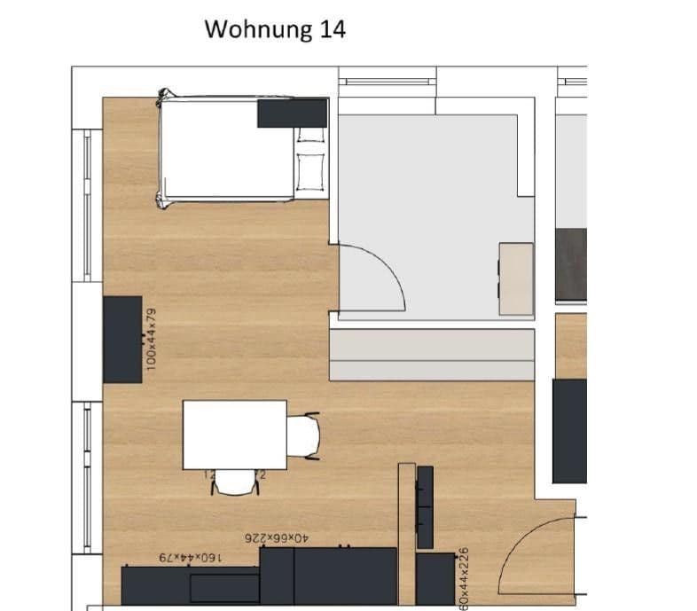 Pronájem bytu 1+1 30 m², Cappeler Str. 34, Marburg, Hessen Pronájem bytu 1+1 30 m², Cappeler Str. 34, Marburg, Hessen