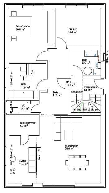 Pronájem domu 225 m², pozemek 1.214 m², Holstenniendorf, Šlesvicko-Holštýnsko Pronájem domu 225 m², pozemek 1.214 m², Holstenniendorf, Šlesvicko-Holštýnsko
