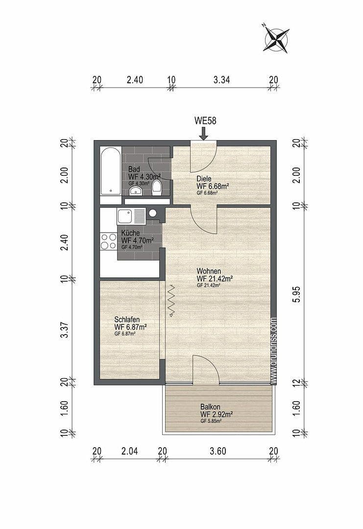 Prodej bytu 1+kk 47 m², München, Bavorsko Prodej bytu 1+kk 47 m², München, Bavorsko