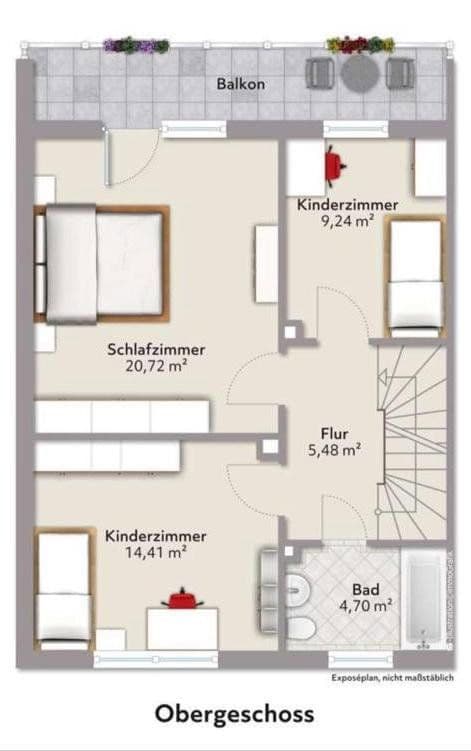 Pronájem domu 190 m², pozemek 330 m², Kaufbeuren, Bavorsko Pronájem domu 190 m², pozemek 330 m², Kaufbeuren, Bavorsko