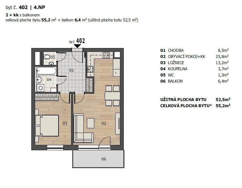 Pronájem bytu 2+kk 55 m², Studentská, Plzeň, Plzeňský kraj Pronájem bytu 2+kk 55 m², Studentská, Plzeň, Plzeňský kraj
