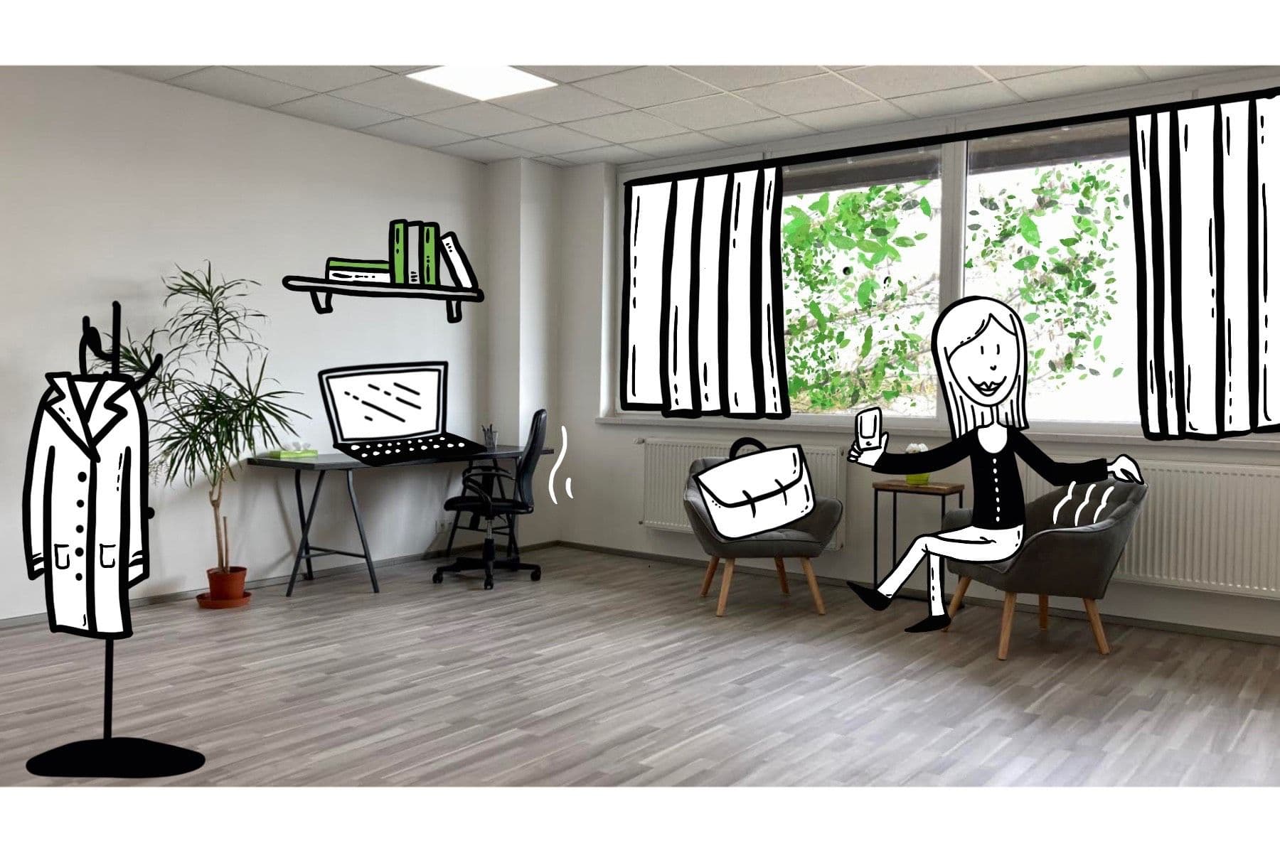 Pronájem kanceláře 36 m², Na Harfě, Praha, Praha Pronájem kanceláře 36 m², Na Harfě, Praha, Praha