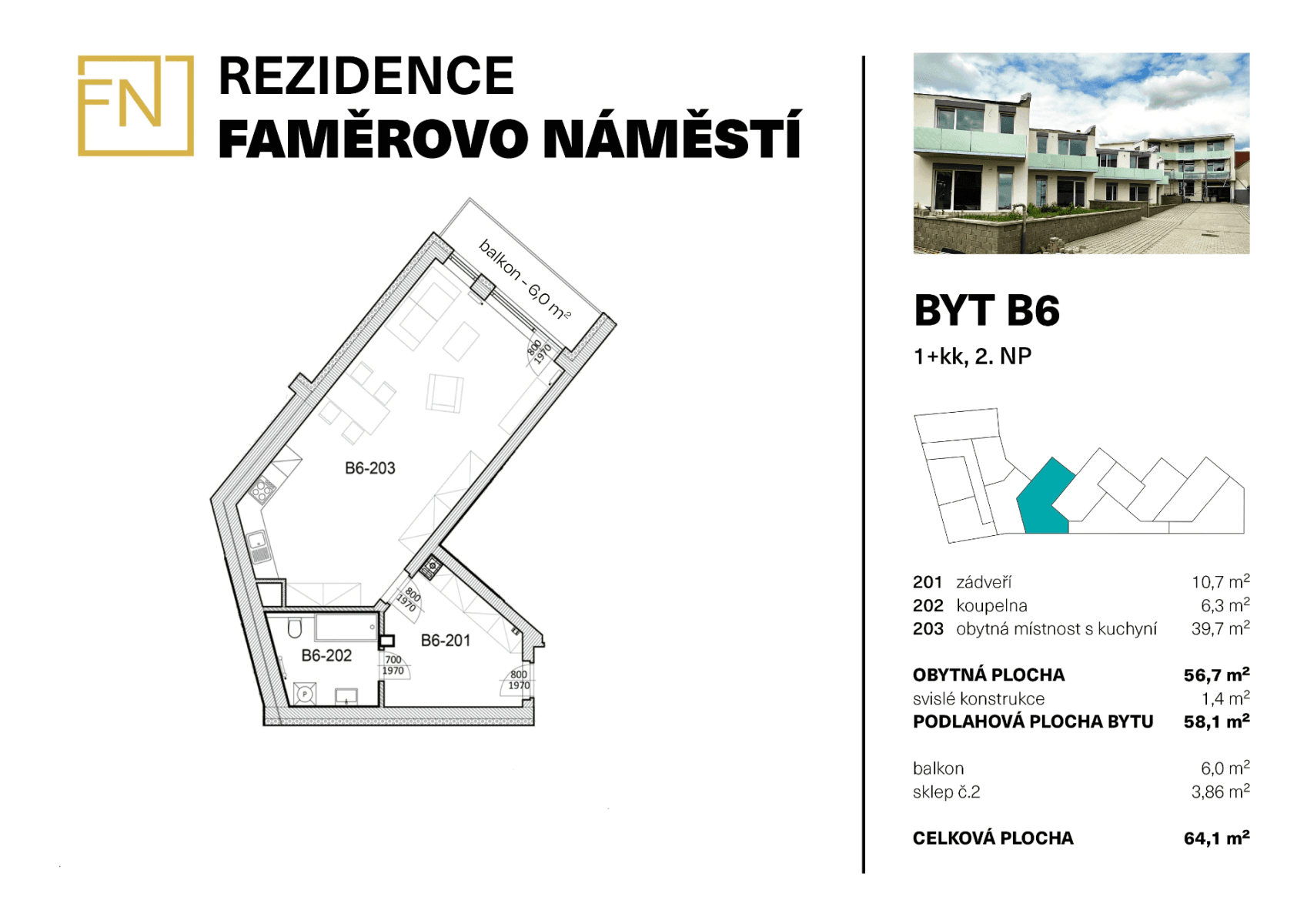 Prodej bytu 2+kk 58 m², Faměrovo náměstí, Brno, Jihomoravský kraj Prodej bytu 2+kk 58 m², Faměrovo náměstí, Brno, Jihomoravský kraj