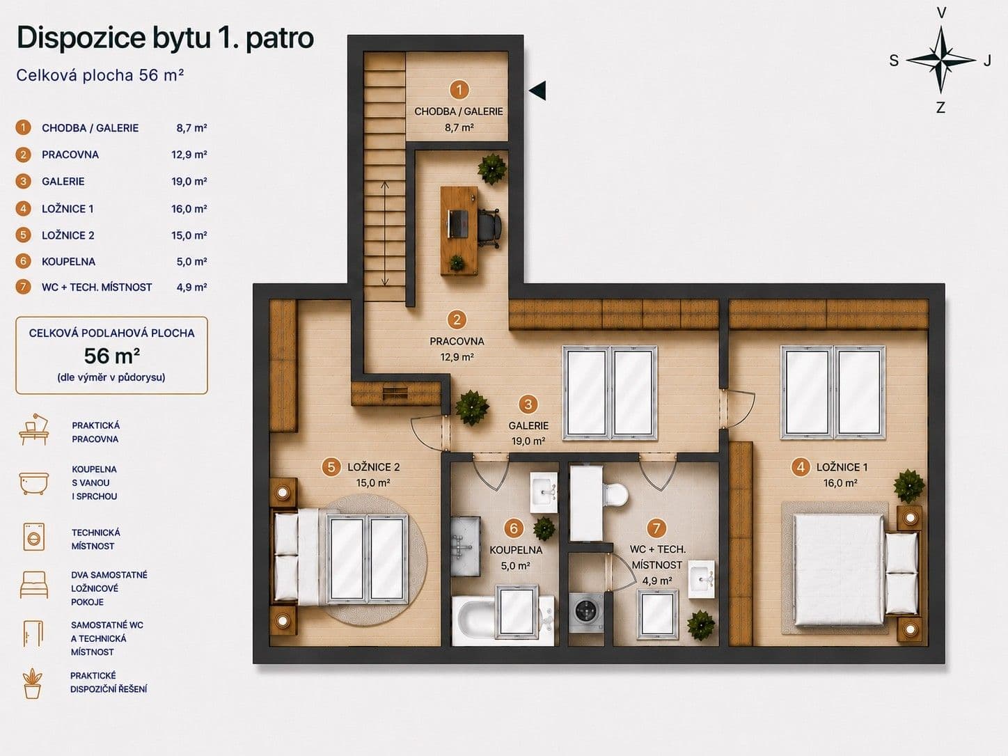 Prodej bytu 3+kk 118 m², V Zeleném údolí, Praha, Praha Prodej bytu 3+kk 118 m², V Zeleném údolí, Praha, Praha
