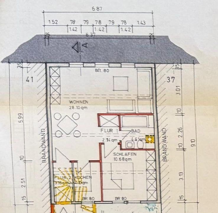 Pronájem bytu 2+1 54 m², Langgasse 39 / Karl-Kellner-Ring 18, Wetzlar, Hessen Pronájem bytu 2+1 54 m², Langgasse 39 / Karl-Kellner-Ring 18, Wetzlar, Hessen