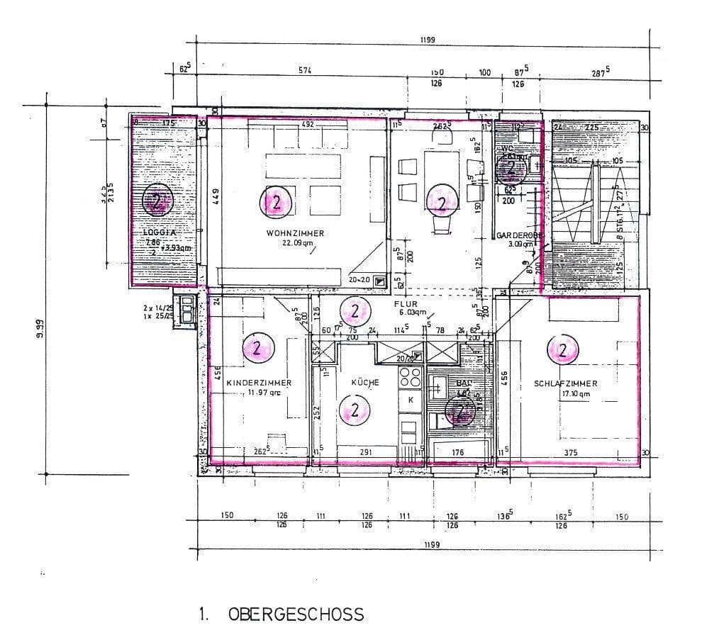 Prodej bytu 4+1 90 m², Borngasse 9, Hanau, Hessen Prodej bytu 4+1 90 m², Borngasse 9, Hanau, Hessen