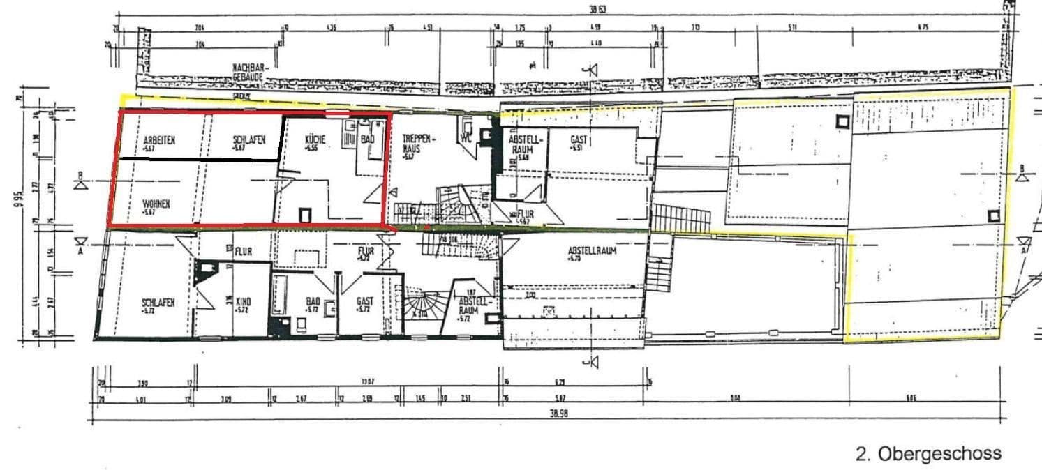 Pronájem bytu 2+1 61 m², Kaiserstr. 61, Friedberg (Hessen), Hessen Pronájem bytu 2+1 61 m², Kaiserstr. 61, Friedberg (Hessen), Hessen