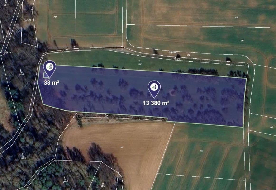 Prodej pozemku 6.707 m², Hořiněves, Královéhradecký kraj Prodej pozemku 6.707 m², Hořiněves, Královéhradecký kraj