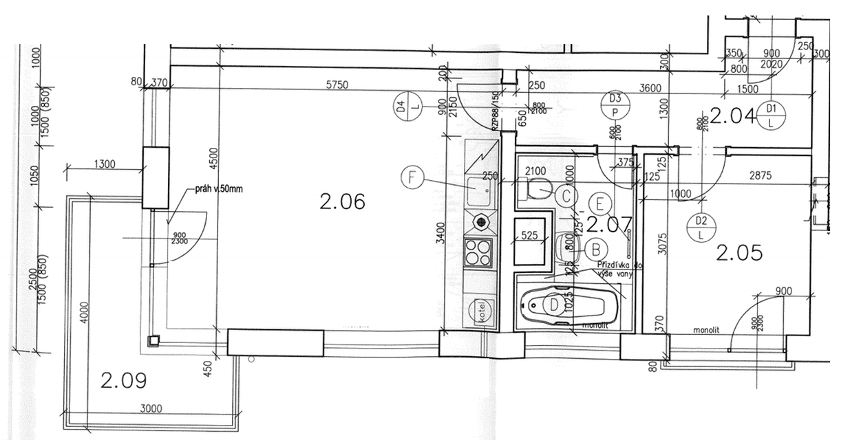 Pronájem bytu 2+kk 52 m², Internacionální, Praha, Praha Pronájem bytu 2+kk 52 m², Internacionální, Praha, Praha
