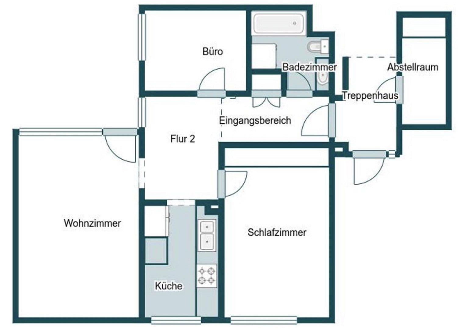 Pronájem bytu 3+1 73 m², Albert-Schweitzer-Str. 4, Laatzen, Dolní Sasko Pronájem bytu 3+1 73 m², Albert-Schweitzer-Str. 4, Laatzen, Dolní Sasko