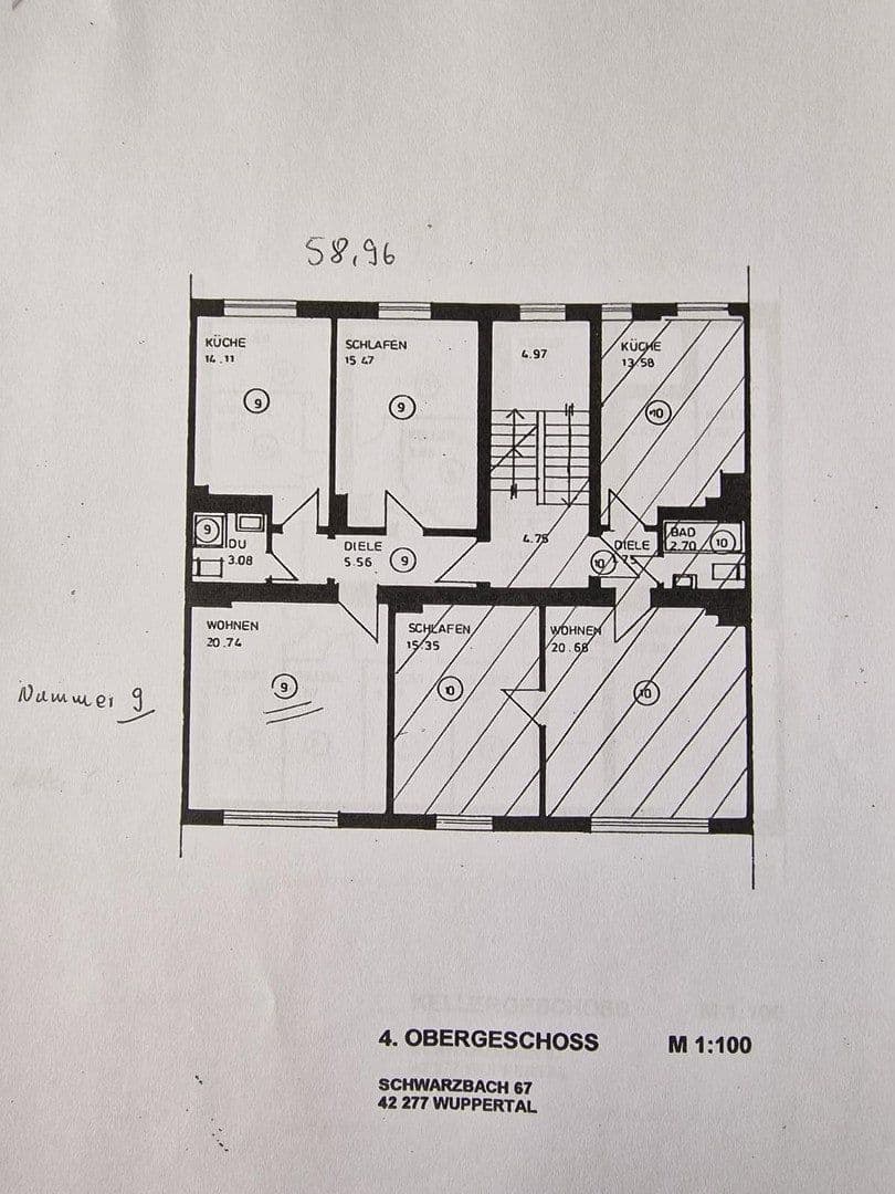 Pronájem bytu 2+1 58 m², Schwarzbach 67, Wuppertal, Severní Porýní-Vestfálsko Pronájem bytu 2+1 58 m², Schwarzbach 67, Wuppertal, Severní Porýní-Vestfálsko