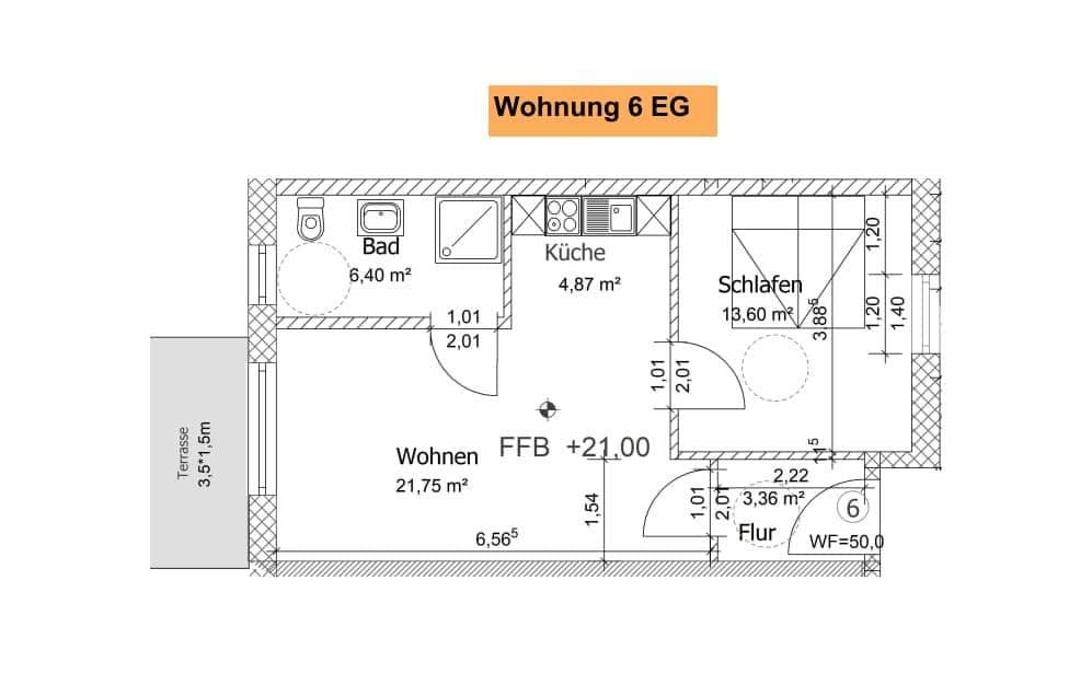 Pronájem bytu 2+1 55 m², Windmühlenweg 4b, Lübow, Mecklenburg-Vorpommern Pronájem bytu 2+1 55 m², Windmühlenweg 4b, Lübow, Mecklenburg-Vorpommern