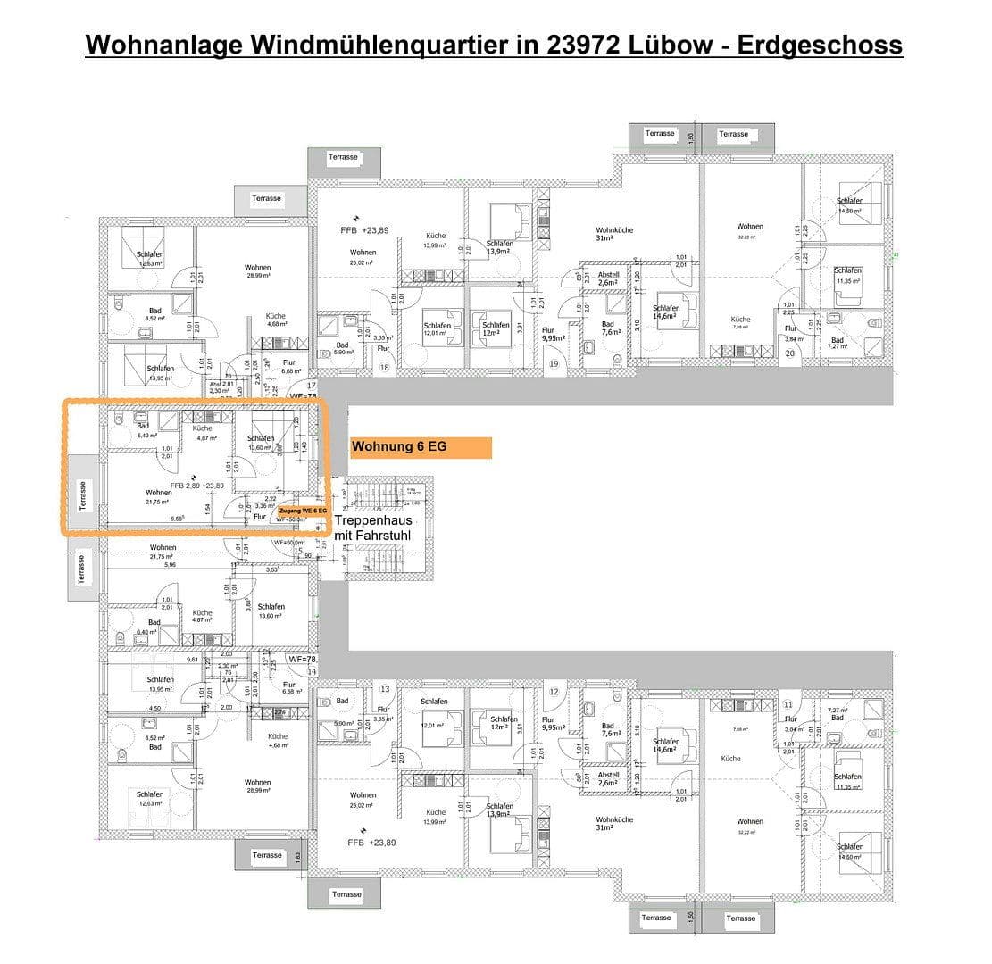 Pronájem bytu 2+1 55 m², Windmühlenweg 4b, Lübow, Mecklenburg-Vorpommern Pronájem bytu 2+1 55 m², Windmühlenweg 4b, Lübow, Mecklenburg-Vorpommern