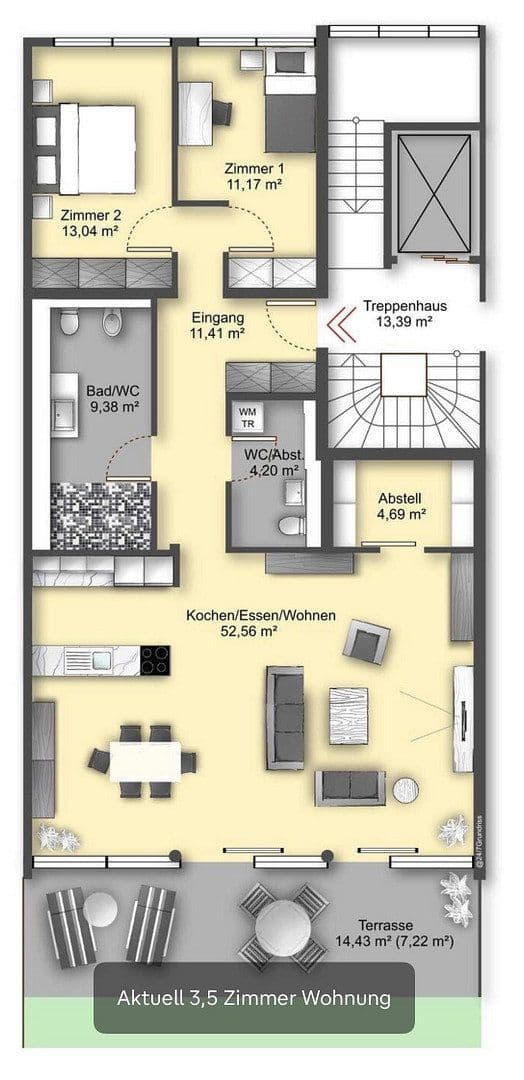 Pronájem bytu 3+1 118 m², Lörrach, Bádensko-Württembersko Pronájem bytu 3+1 118 m², Lörrach, Bádensko-Württembersko