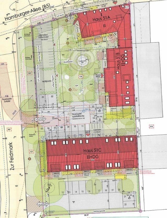 Pronájem bytu 2+1 79 m², Hamburger Allee 51b, Haus C, Nauen, Braniborsko Pronájem bytu 2+1 79 m², Hamburger Allee 51b, Haus C, Nauen, Braniborsko