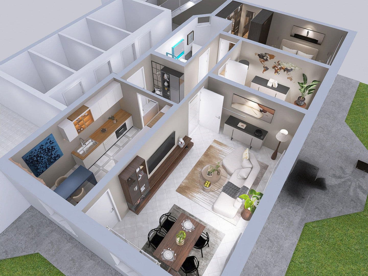 Pronájem bytu 3+1 85 m², Auf der Wacht 4, Donaueschingen, Bádensko-Württembersko Pronájem bytu 3+1 85 m², Auf der Wacht 4, Donaueschingen, Bádensko-Württembersko