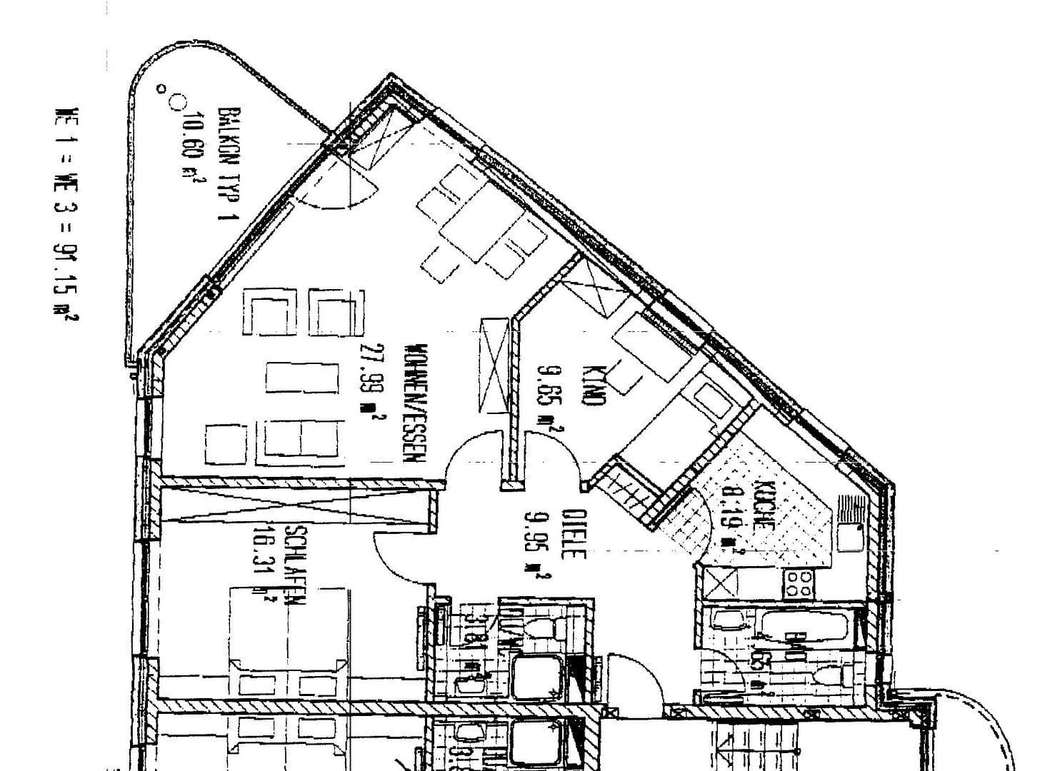Pronájem bytu 3+kk 91 m², Bielefelder Straße 7, Herne, Severní Porýní-Vestfálsko Pronájem bytu 3+kk 91 m², Bielefelder Straße 7, Herne, Severní Porýní-Vestfálsko