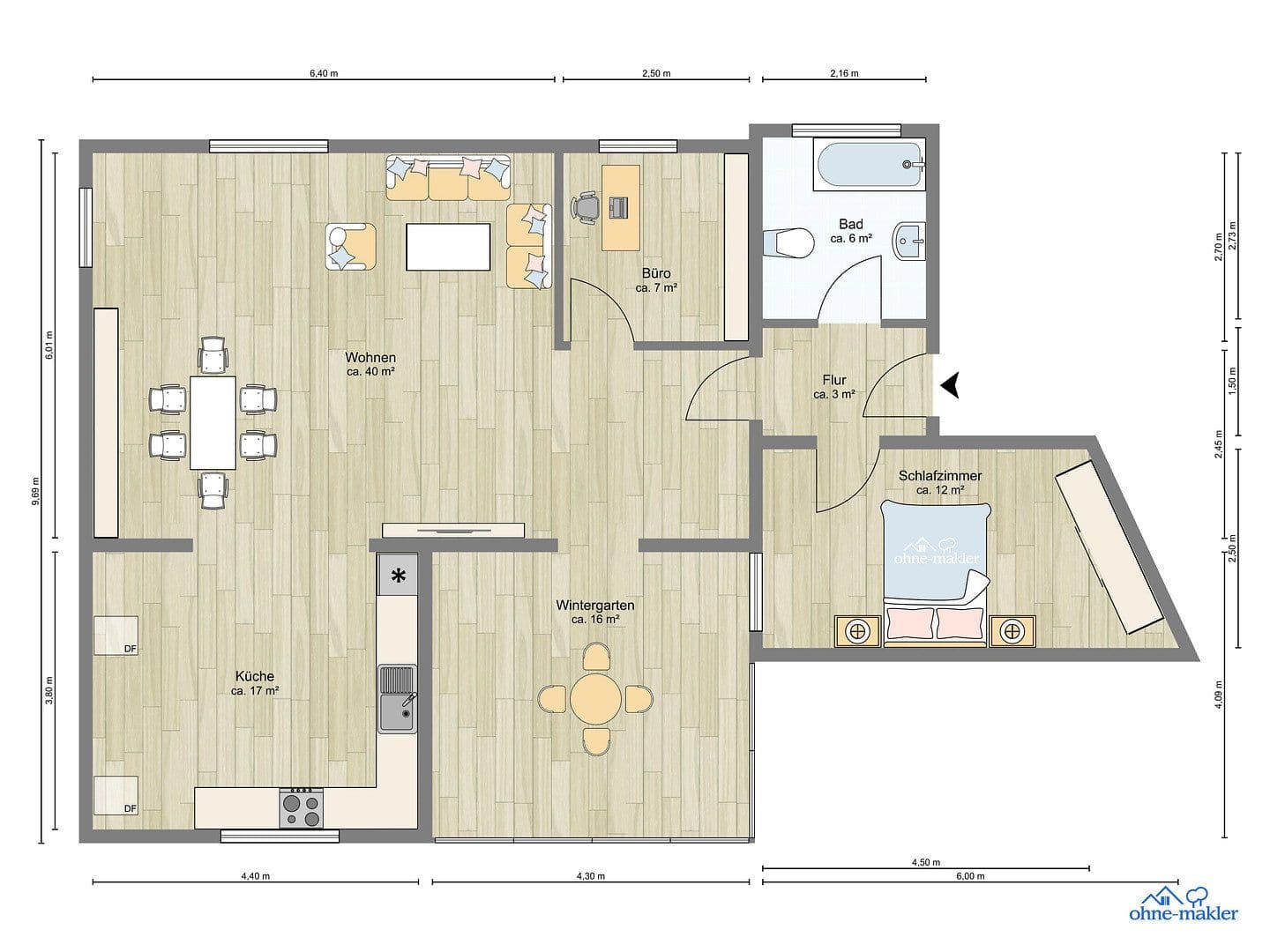 Pronájem bytu 2+kk 97 m², Stocksee, Šlesvicko-Holštýnsko Pronájem bytu 2+kk 97 m², Stocksee, Šlesvicko-Holštýnsko