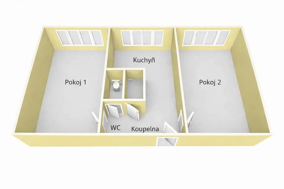 Prodej bytu 2+1 53 m², Kpt. Jaroše, Orlová, Moravskoslezský kraj Prodej bytu 2+1 53 m², Kpt. Jaroše, Orlová, Moravskoslezský kraj