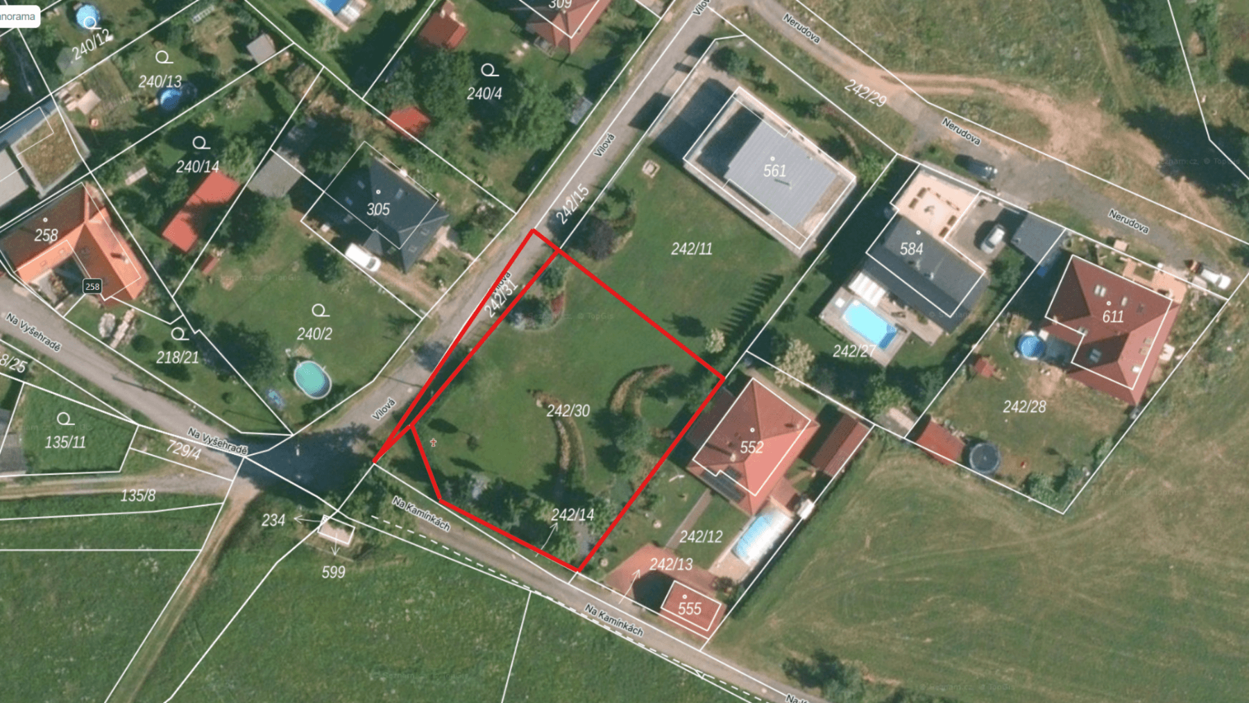 Prodej pozemku 1.101 m², Vilová, Nový Knín, Středočeský kraj Prodej pozemku 1.101 m², Vilová, Nový Knín, Středočeský kraj