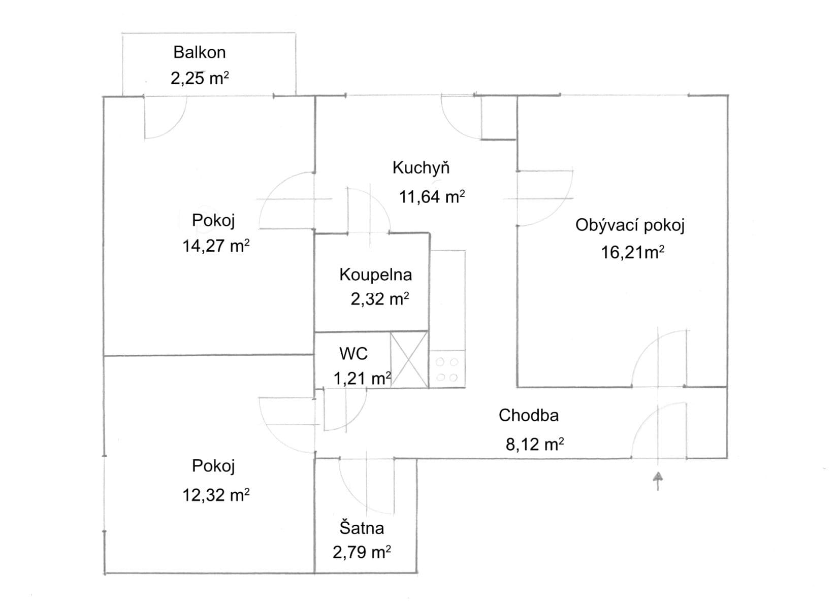 Prodej bytu 3+1 69 m², Sadová, Hodonín, Jihomoravský kraj Prodej bytu 3+1 69 m², Sadová, Hodonín, Jihomoravský kraj