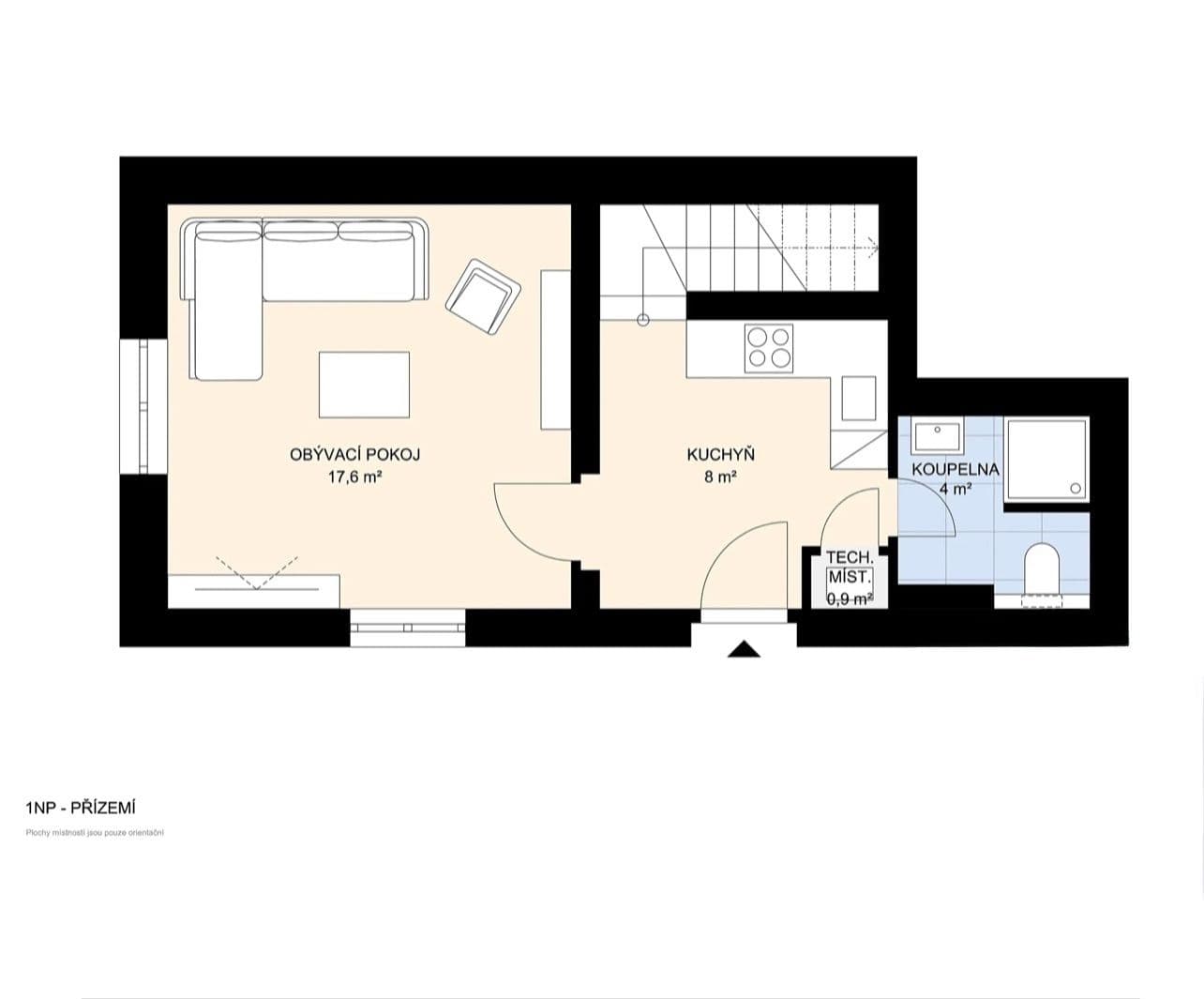Prodej domu 85 m², pozemek 324 m², Nová Ves, Středočeský kraj Prodej domu 85 m², pozemek 324 m², Nová Ves, Středočeský kraj