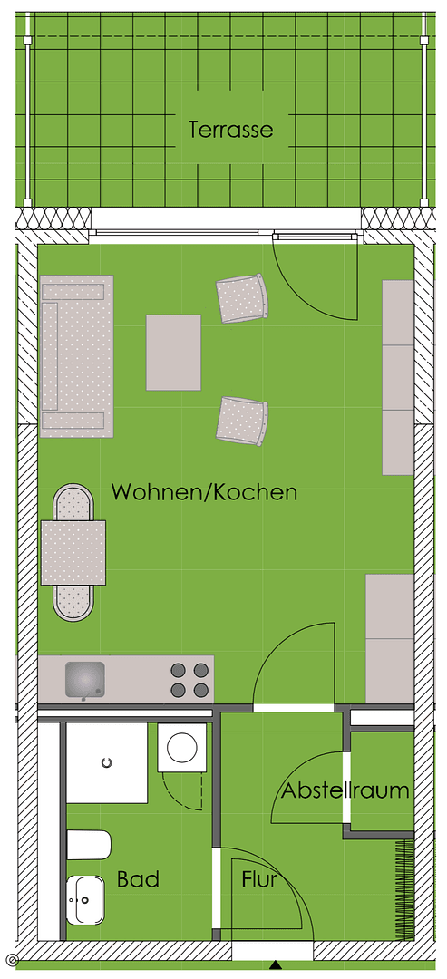 Pronájem bytu 1+kk 43 m², Offenbach am Main, Hessen Pronájem bytu 1+kk 43 m², Offenbach am Main, Hessen