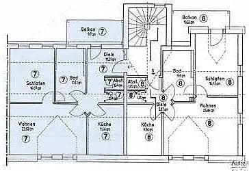 Pronájem bytu 2+1 75 m², Waldenburger Straße 14, Glauchau, Sasko Pronájem bytu 2+1 75 m², Waldenburger Straße 14, Glauchau, Sasko