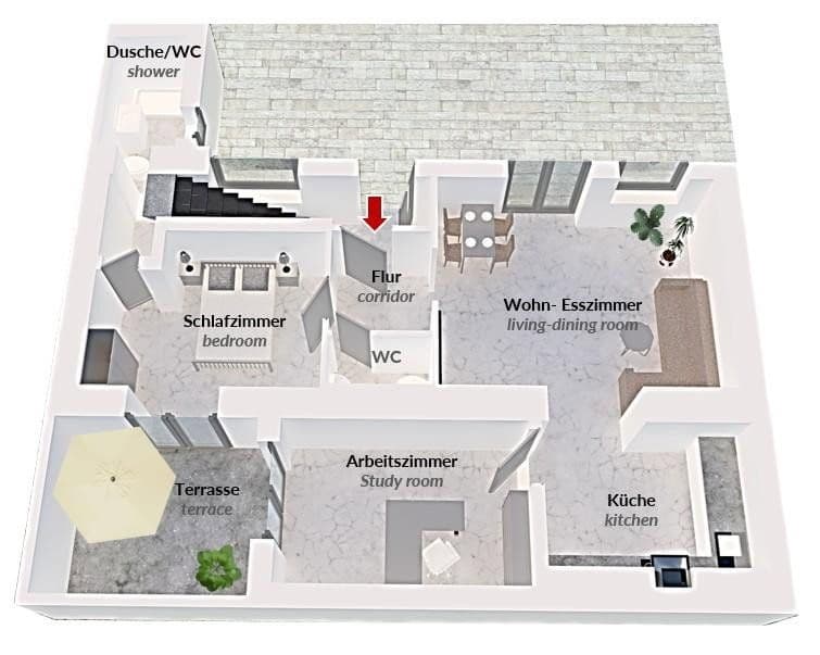 Pronájem bytu 3+1 67 m², Mainz-Kastel, Hessen Pronájem bytu 3+1 67 m², Mainz-Kastel, Hessen