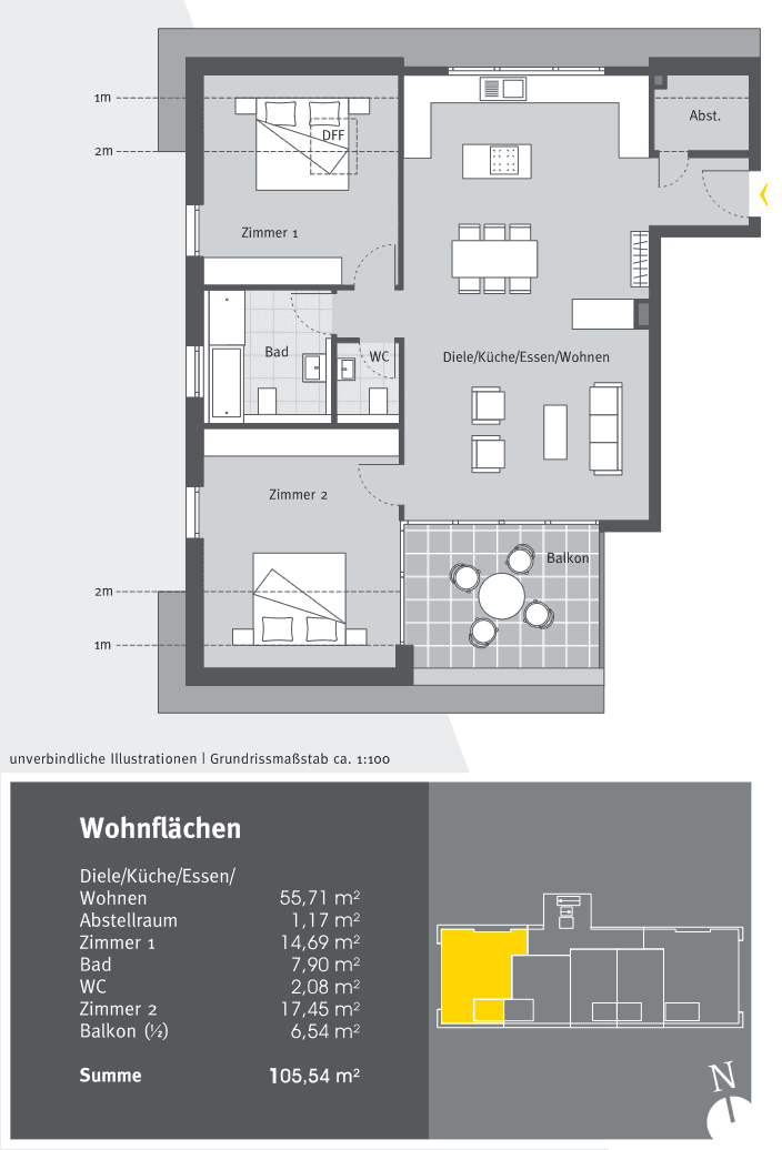 Prodej bytu 3+kk 106 m², Lange Straße 27, Steißlingen, Bádensko-Württembersko Prodej bytu 3+kk 106 m², Lange Straße 27, Steißlingen, Bádensko-Württembersko