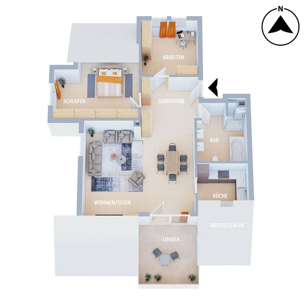 Pronájem bytu 3+kk 89 m², Lauffen am Neckar, Bádensko-Württembersko Pronájem bytu 3+kk 89 m², Lauffen am Neckar, Bádensko-Württembersko