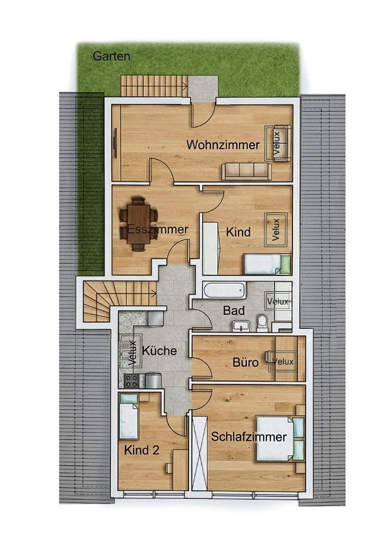 Pronájem bytu 4+1 90 m², Buchholz in der Nordheide, Dolní Sasko Pronájem bytu 4+1 90 m², Buchholz in der Nordheide, Dolní Sasko