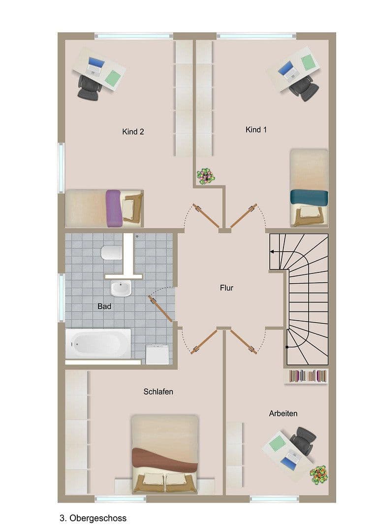 Prodej domu 175 m², pozemek 260 m², Brunnthal, Bavorsko Prodej domu 175 m², pozemek 260 m², Brunnthal, Bavorsko
