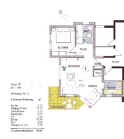 Pronájem bytu 2+1 60 m², Feldstr. 1c, Gerstungen, Durynsko Pronájem bytu 2+1 60 m², Feldstr. 1c, Gerstungen, Durynsko