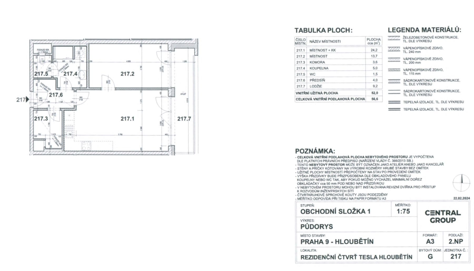Pronájem bytu 2+kk 56 m², Poděbradská, Praha, Praha Pronájem bytu 2+kk 56 m², Poděbradská, Praha, Praha
