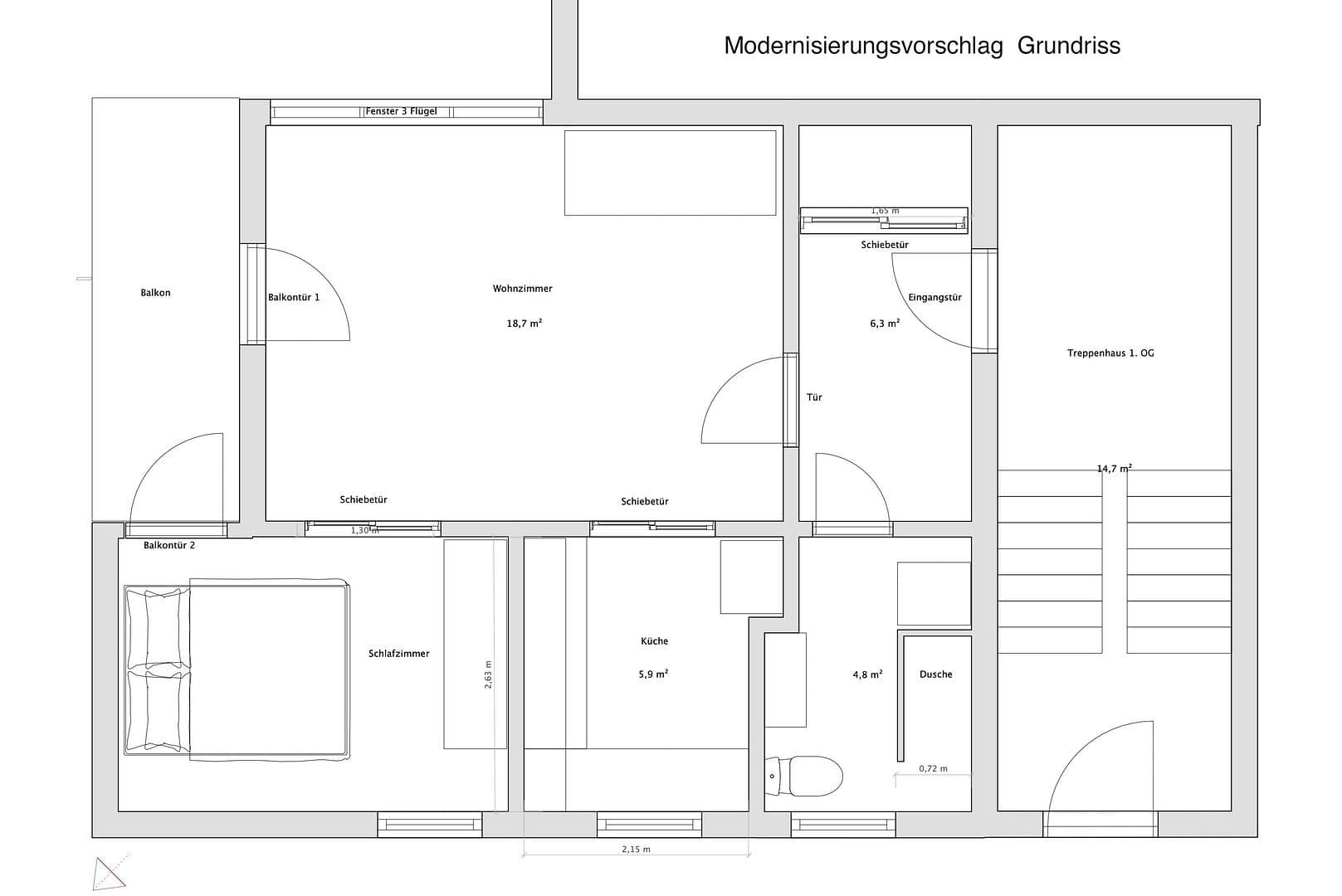 Prodej bytu 2+1 50 m², Mittelstraße 16, Berlin-Steglitz, Berlín Prodej bytu 2+1 50 m², Mittelstraße 16, Berlin-Steglitz, Berlín