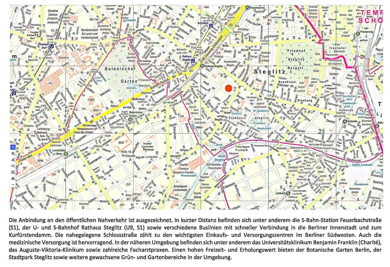Prodej bytu 2+1 50 m², Mittelstraße 16, Berlin-Steglitz, Berlín Prodej bytu 2+1 50 m², Mittelstraße 16, Berlin-Steglitz, Berlín