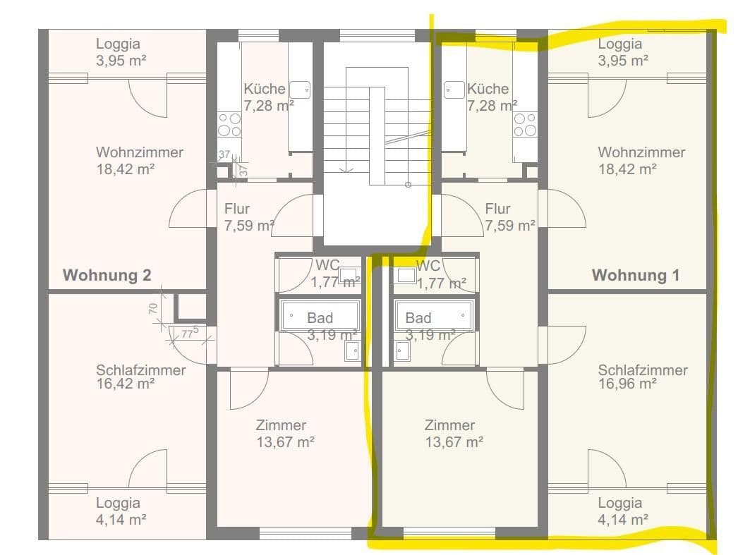 Pronájem bytu 3+1 73 m², Roßdörfer Str. 69, Darmstadt, Hessen Pronájem bytu 3+1 73 m², Roßdörfer Str. 69, Darmstadt, Hessen