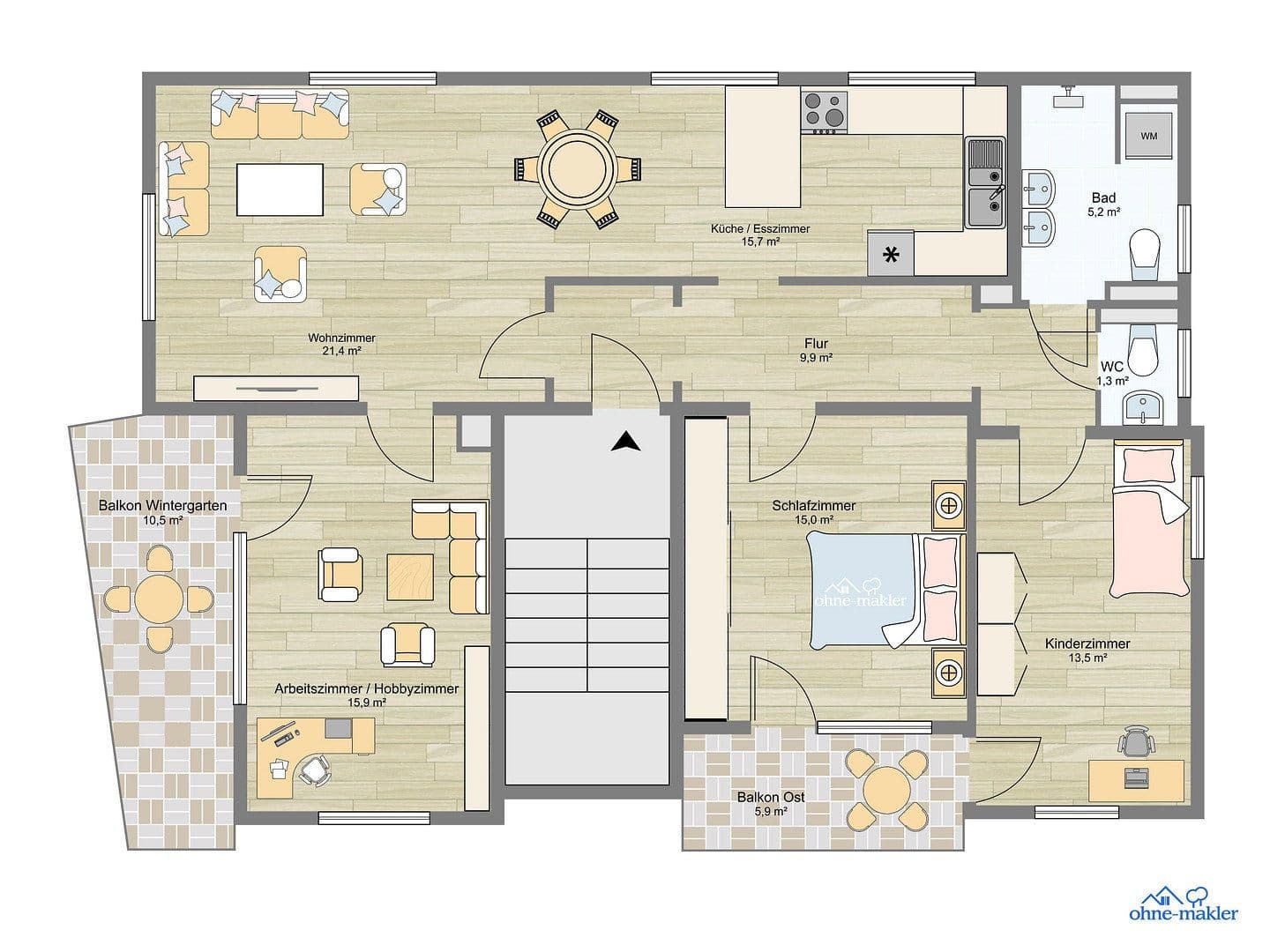 Pronájem bytu 4+1 106 m², Grafenau, Bádensko-Württembersko Pronájem bytu 4+1 106 m², Grafenau, Bádensko-Württembersko