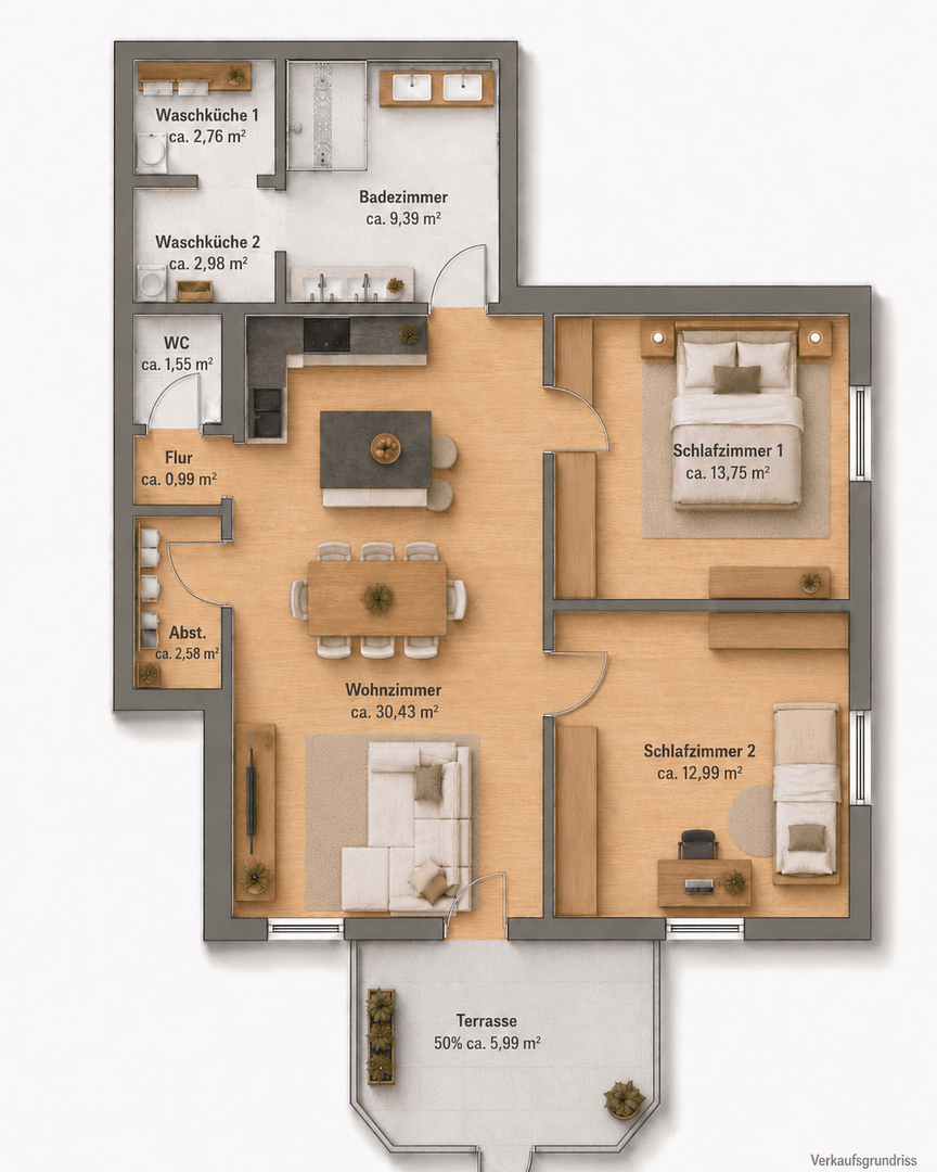 Prodej bytu 3+1 84 m², Am Schwarzbach 34a, Waltrop, Severní Porýní-Vestfálsko Prodej bytu 3+1 84 m², Am Schwarzbach 34a, Waltrop, Severní Porýní-Vestfálsko