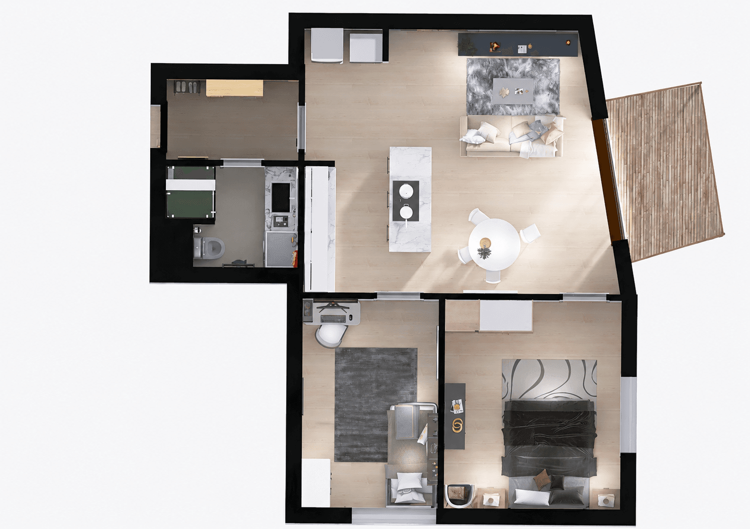 Pronájem bytu 3+kk 57 m², Kobyliská, Praha, Praha Pronájem bytu 3+kk 57 m², Kobyliská, Praha, Praha