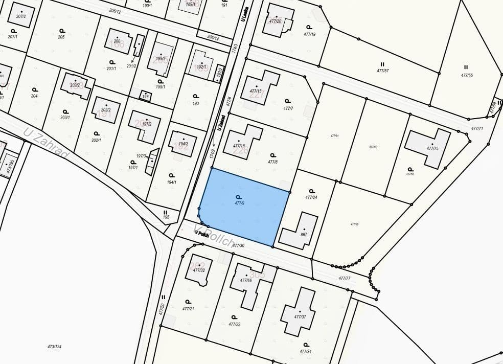 Prodej pozemku 1.108 m², Tábor, Jihočeský kraj Prodej pozemku 1.108 m², Tábor, Jihočeský kraj