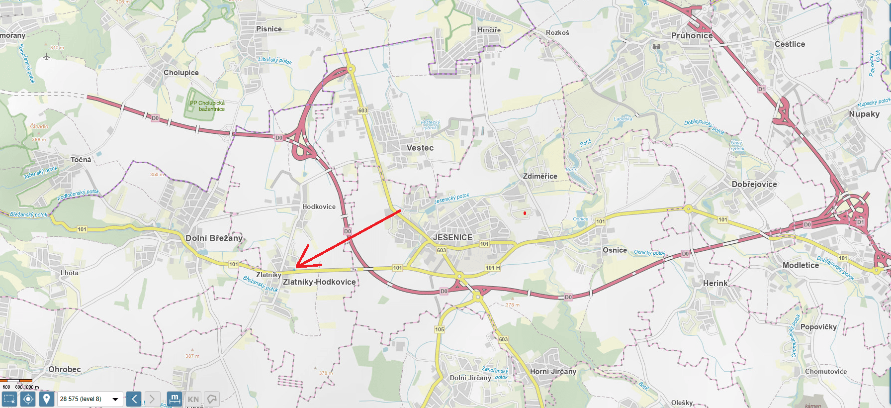 Prodej pozemku 1.301 m², Jesenice, Středočeský kraj Prodej pozemku 1.301 m², Jesenice, Středočeský kraj