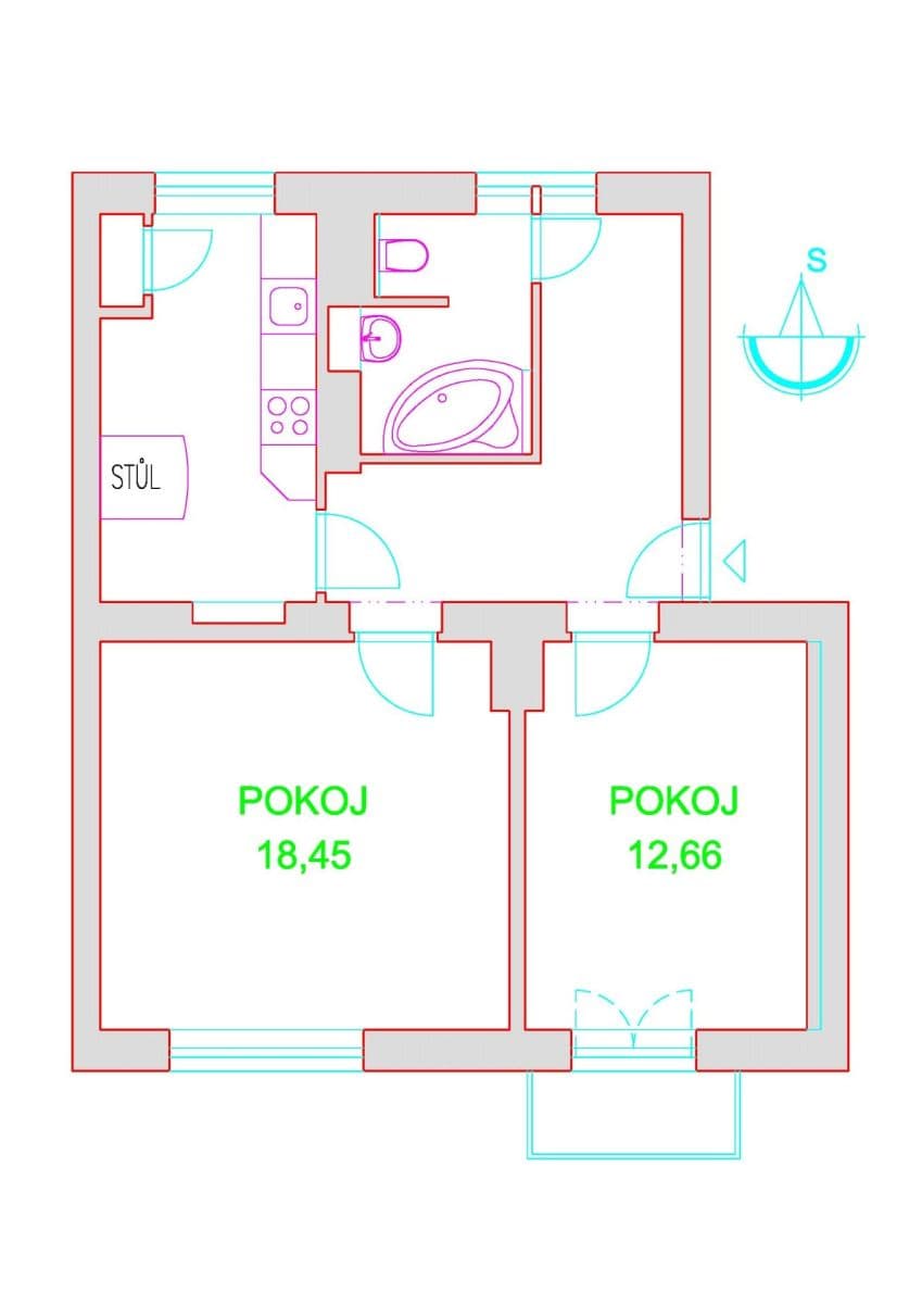 Pronájem bytu 2+1 61 m², Fibichova, Olomouc, Olomoucký kraj Pronájem bytu 2+1 61 m², Fibichova, Olomouc, Olomoucký kraj