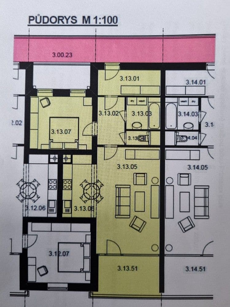 Pronájem bytu 2+kk 62 m², Sokolovská, Olomouc, Olomoucký kraj Pronájem bytu 2+kk 62 m², Sokolovská, Olomouc, Olomoucký kraj