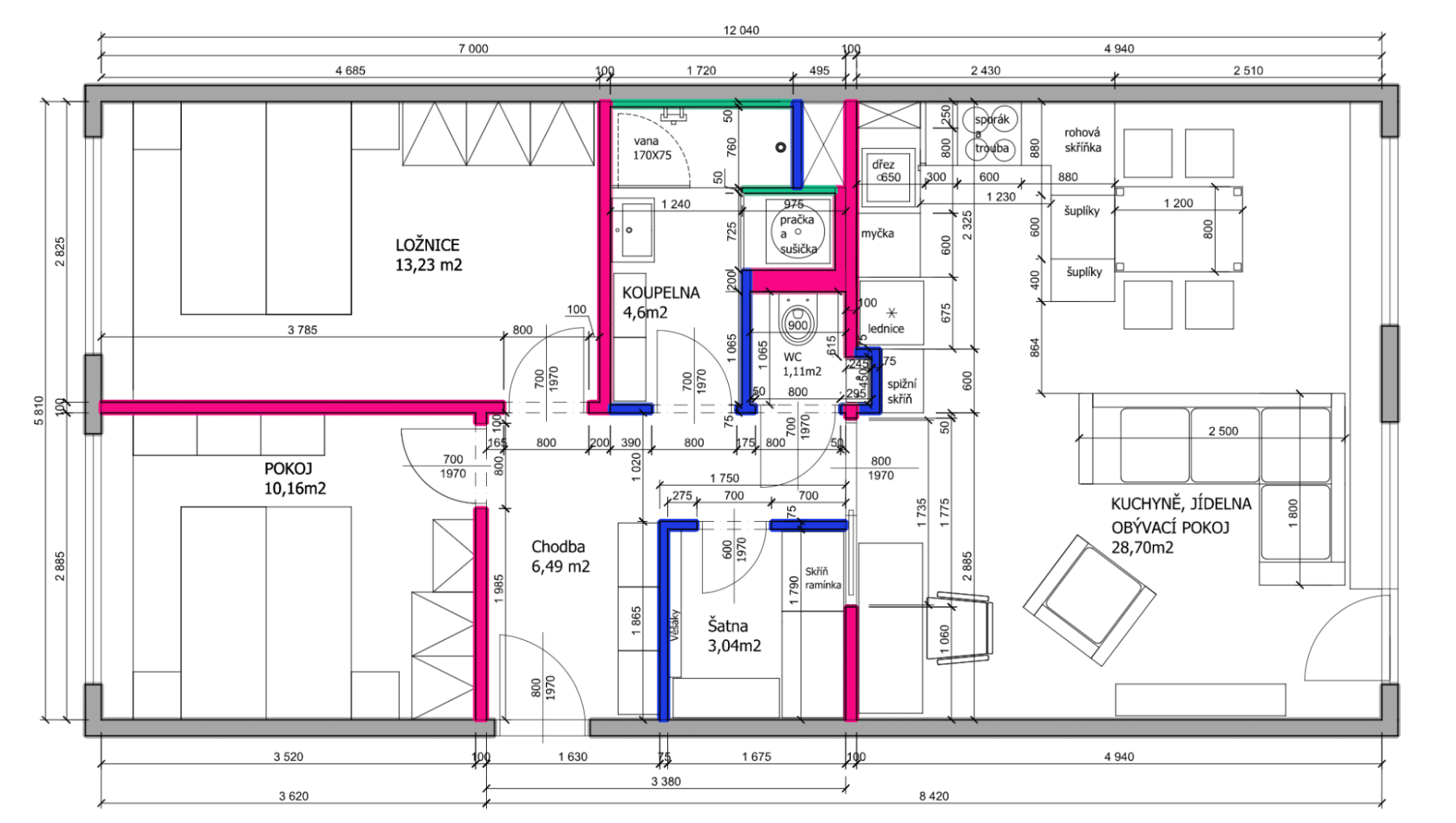 Pronájem bytu 3+kk 72 m², Moravcova, Kolín, Středočeský kraj Pronájem bytu 3+kk 72 m², Moravcova, Kolín, Středočeský kraj