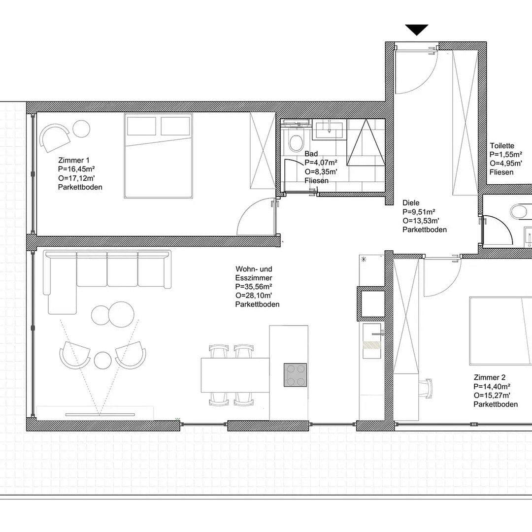 Pronájem bytu 3+1 95 m², Johann-Clanze-Straße 49, München, Bavorsko Pronájem bytu 3+1 95 m², Johann-Clanze-Straße 49, München, Bavorsko